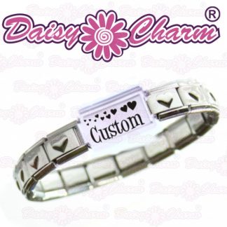 Personalised Hearts Bracelet