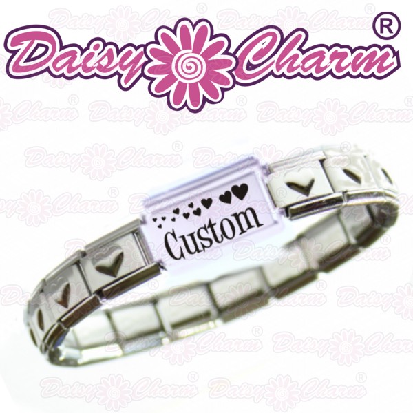 Personalised Hearts Bracelet