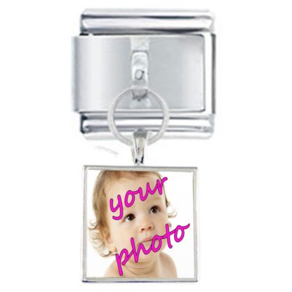 Add Your Own Photo Custom Made Dangle Italian Charm