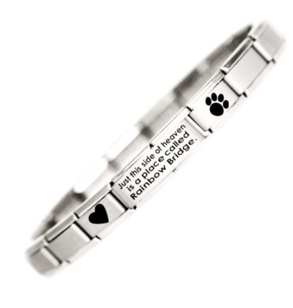 Rainbow Bridge - Pet Loss Charm Bracelet