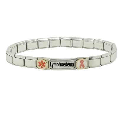 Lymphoedema & Awareness Medical Alert Stainless Steel Bracelet