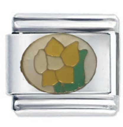 Daffodil Enamel  Italian Charm