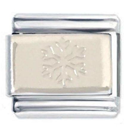 Snowflake Traditionally Engraved Stainless Steel